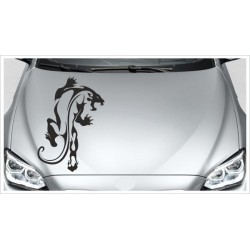Motorhauben Auto Aufkleber Tattoo Leopard Tiger Panther