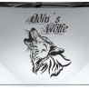 Aufkleber Auto Car Wikinger Viking Wölfe Wolf Runen Schwert Schild Rabe Runen Odin Odin´s Wölfe Böse Kette Valhalla Walhalla