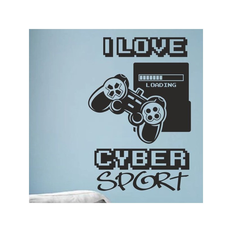Wandaufkleber Wandtattoo Aufkleber Wand Tattoo Sticker Gamer Game Spiel Konsole Zocken Spielen Game Over Eat Sleep Repeat Level