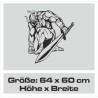 Aufkleber Auto Car Wikinger Viking Wölfe Wolf Runen Schwert Schild Rabe Runen Odin Odin´s Wölfe Böse Kette Valhalla Walhalla