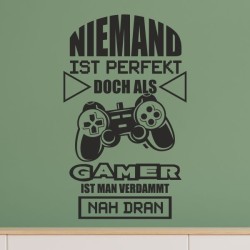 Wandaufkleber Wandtattoo Aufkleber Wand Tattoo Sticker Gamer Game Spiel Konsole Zocken Spielen Game Over Eat Sleep Repeat Level