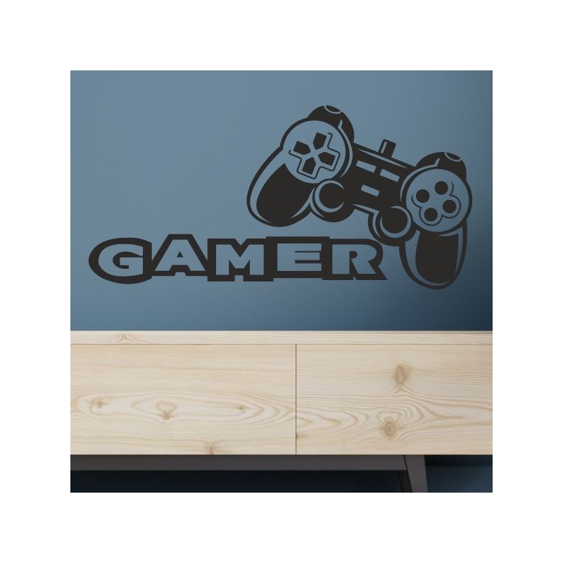 Wandaufkleber Wandtattoo Aufkleber Wand Tattoo Sticker Gamer Game Spiel Konsole Zocken Spielen Game Over Eat Sleep Repeat Level