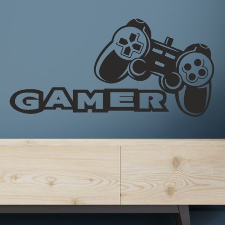 Wandaufkleber Wandtattoo Aufkleber Wand Tattoo Sticker Gamer Game Spiel Konsole Zocken Spielen Game Over Eat Sleep Repeat Level