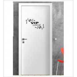 VIP LOUNGE Wandaufkleber Aufkleber Tür Zimmer Schriftzug Wohnen