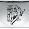 Aufkleber Auto Car Wikinger Viking Wölfe Wolf Runen Schwert Schild Rabe Runen Odin Odin´s Wölfe Böse Kette Valhalla Walhalla