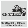 Wandaufkleber Wandtattoo Aufkleber Wand Tattoo Sticker Gamer Game Spiel Konsole Zocken Spielen Game Over Eat Sleep Repeat Level