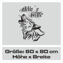 Aufkleber Auto Car Wikinger Viking Wölfe Wolf Runen Schwert Schild Rabe Runen Odin Odin´s Wölfe Böse Kette Valhalla Walhalla