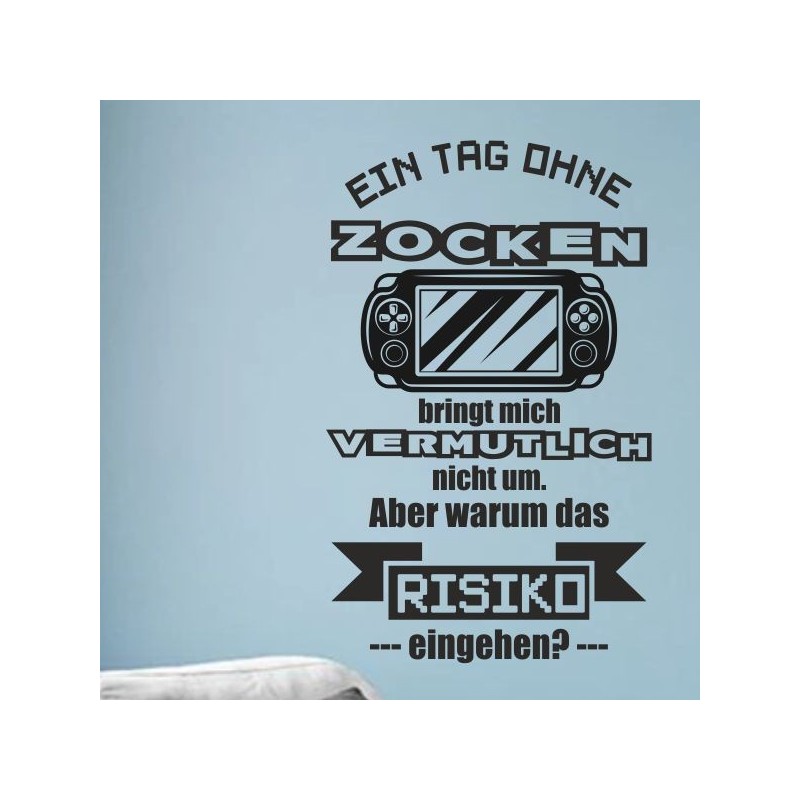 Wandaufkleber Wandtattoo Aufkleber Wand Tattoo Sticker Gamer Game Spiel Konsole Zocken Spielen Game Over Eat Sleep Repeat Level