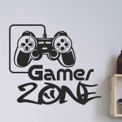 Wandaufkleber Wandtattoo Aufkleber Wand Tattoo Sticker Gamer Game Spiel Konsole Zocken Spielen Game Over Eat Sleep Repeat Level