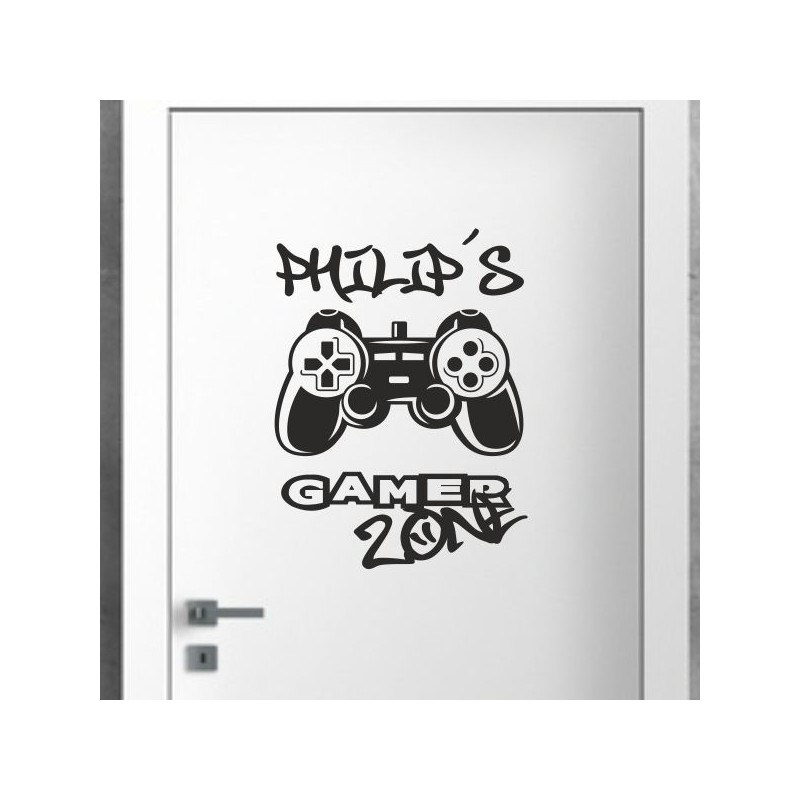 Wandaufkleber Wandtattoo Aufkleber Wand Tattoo Sticker Gamer Game Spiel Konsole Zocken Spielen Game Over Eat Sleep Repeat Level