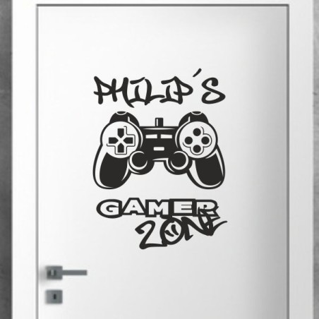 Wandaufkleber Wandtattoo Aufkleber Wand Tattoo Sticker Gamer Game Spiel Konsole Zocken Spielen Game Over Eat Sleep Repeat Level