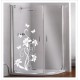 Glas Dekor Aufkleber Schmetterling Blüten Blume  Tribal Tattoo Fenster, Lack & Glas