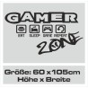 Wandaufkleber Wandtattoo Aufkleber Wand Tattoo Sticker Gamer Game Spiel Konsole Zocken Spielen Game Over Eat Sleep Repeat Level