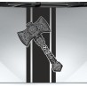 Aufkleber Auto Car Wikinger Viking Wölfe Wolf Runen Schwert Schild Rabe Runen Odin Odin´s Wölfe Böse Kette Valhalla Walhalla