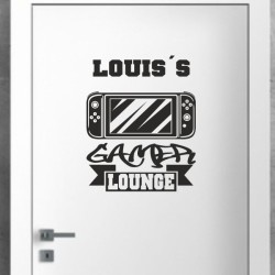 Wandaufkleber Wandtattoo Aufkleber Wand Tattoo Sticker Gamer Game Spiel Konsole Zocken Spielen Game Over Eat Sleep Repeat Level