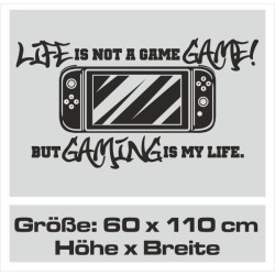 Wandaufkleber Wandtattoo Aufkleber Wand Tattoo Sticker Gamer Game Spiel Konsole Zocken Spielen Game Over Eat Sleep Repeat Level