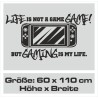 Wandaufkleber Wandtattoo Aufkleber Wand Tattoo Sticker Gamer Game Spiel Konsole Zocken Spielen Game Over Eat Sleep Repeat Level