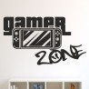 Wandaufkleber Wandtattoo Aufkleber Wand Tattoo Sticker Gamer Game Spiel Konsole Zocken Spielen Game Over Eat Sleep Repeat Level