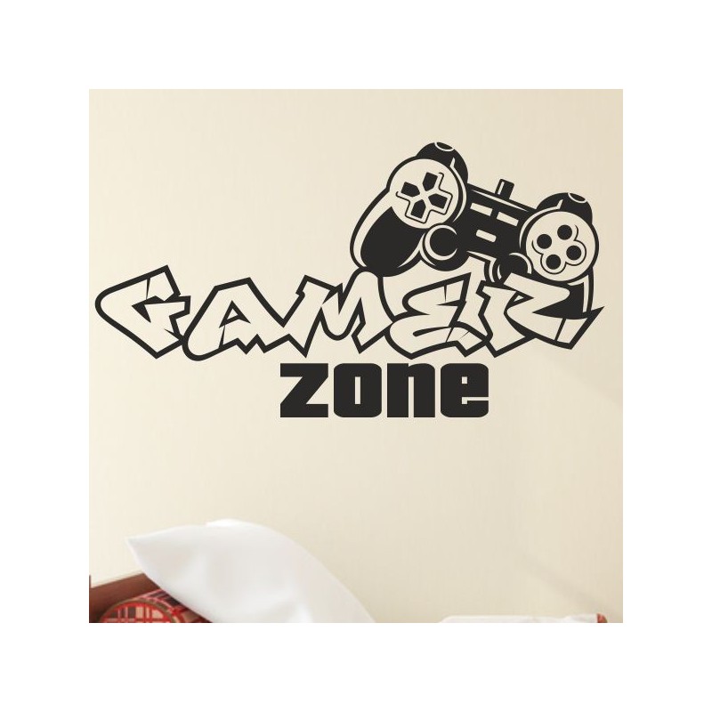 Wandaufkleber Wandtattoo Aufkleber Wand Tattoo Sticker Gamer Game Spiel Konsole Zocken Spielen Game Over Eat Sleep Repeat Level