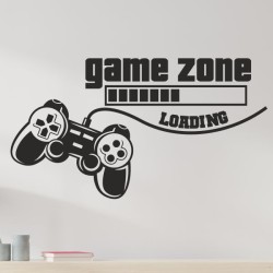 Wandaufkleber Wandtattoo Aufkleber Wand Tattoo Sticker Gamer Game Spiel Konsole Zocken Spielen Game Over Eat Sleep Repeat Level