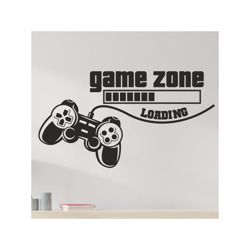 Wandaufkleber Wandtattoo Aufkleber Wand Tattoo Sticker Gamer Game Spiel Konsole Zocken Spielen Game Over Eat Sleep Repeat Level