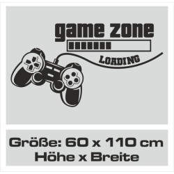 Wandaufkleber Wandtattoo Aufkleber Wand Tattoo Sticker Gamer Game Spiel Konsole Zocken Spielen Game Over Eat Sleep Repeat Level