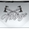 Aufkleber Auto Car Wikinger Viking Wölfe Wolf Runen Schwert Schild Rabe Runen Odin Odin´s Wölfe Böse Kette Valhalla Walhalla