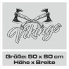 Aufkleber Auto Car Wikinger Viking Wölfe Wolf Runen Schwert Schild Rabe Runen Odin Odin´s Wölfe Böse Kette Valhalla Walhalla