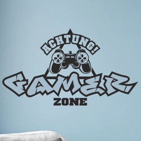 Wandaufkleber Wandtattoo Aufkleber Wand Tattoo Sticker Gamer Game Spiel Konsole Zocken Spielen Game Over Eat Sleep Repeat Level