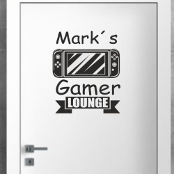 Wandaufkleber Wandtattoo Aufkleber Wand Tattoo Sticker Gamer Game Spiel Konsole Zocken Spielen Game Over Eat Sleep Repeat Level