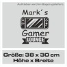 Wandaufkleber Wandtattoo Aufkleber Wand Tattoo Sticker Gamer Game Spiel Konsole Zocken Spielen Game Over Eat Sleep Repeat Level