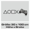 Wandaufkleber Wandtattoo Aufkleber Wand Tattoo Sticker Gamer Game Spiel Konsole Zocken Spielen Game Over Eat Sleep Repeat Level