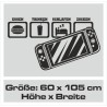 Wandaufkleber Wandtattoo Aufkleber Wand Tattoo Sticker Gamer Game Spiel Konsole Zocken Spielen Game Over Eat Sleep Repeat Level