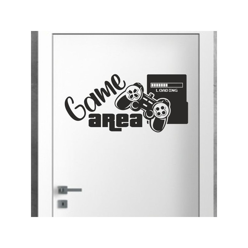 Wandaufkleber Wandtattoo Aufkleber Wand Tattoo Sticker Gamer Game Spiel Konsole Zocken Spielen Game Over Eat Sleep Repeat Level