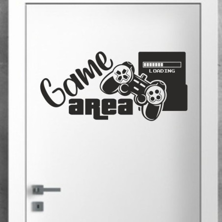 Wandaufkleber Wandtattoo Aufkleber Wand Tattoo Sticker Gamer Game Spiel Konsole Zocken Spielen Game Over Eat Sleep Repeat Level