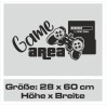 Wandaufkleber Wandtattoo Aufkleber Wand Tattoo Sticker Gamer Game Spiel Konsole Zocken Spielen Game Over Eat Sleep Repeat Level