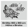 Aufkleber Auto Car Wikinger Viking Wölfe Wolf Runen Schwert Schild Rabe Runen Odin Odin´s Wölfe Böse Kette Valhalla Walhalla