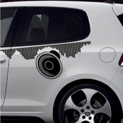 Aufkleber SET Auto Car Tattoo Style Seiten Tribal Dekor Pferd Gecko Power Blumen Ranke Fee Hexe Blumen Blüten Gecko Farbe Decal