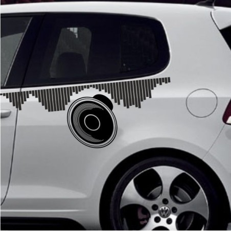 Aufkleber SET Auto Car Tattoo Style Seiten Tribal Dekor Pferd Gecko Power Blumen Ranke Fee Hexe Blumen Blüten Gecko Farbe Decal