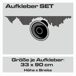 Aufkleber SET Auto Car Tattoo Style Seiten Tribal Dekor Pferd Gecko Power Blumen Ranke Fee Hexe Blumen Blüten Gecko Farbe Decal