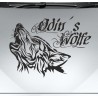 Aufkleber Auto Car Wikinger Viking Wölfe Wolf Runen Schwert Schild Rabe Runen Odin Odin´s Wölfe Böse Kette Valhalla Walhalla