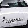 Aufkleber SET Auto Car Tattoo Style Seiten Tribal Dekor Pferd Gecko Power Blumen Ranke Fee Hexe Blumen Blüten Gecko Farbe Decal