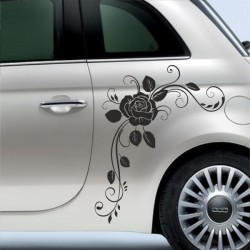 Aufkleber SET Auto Car Tattoo Style Seiten Tribal Dekor Pferd Gecko Power Blumen Ranke Fee Hexe Blumen Blüten Gecko Farbe Decal