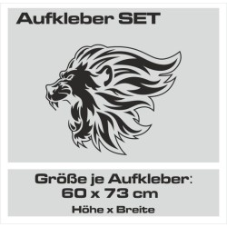 Aufkleber SET Auto Car Tattoo Style Seiten Tribal Dekor Pferd Gecko Power Blumen Ranke Fee Hexe Blumen Blüten Gecko Farbe Decal