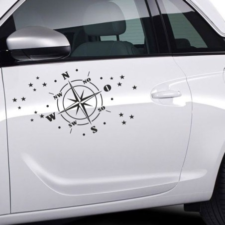 Aufkleber SET Auto Car Tattoo Style Seiten Tribal Dekor Pferd Gecko Power Blumen Ranke Fee Hexe Blumen Blüten Gecko Farbe Decal