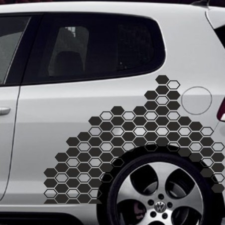 Aufkleber SET Auto Car Tattoo Style Seiten Tribal Dekor Pferd Gecko Power Blumen Ranke Fee Hexe Blumen Blüten Gecko Farbe Decal