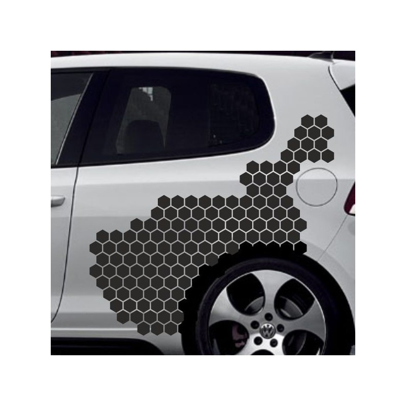 Aufkleber SET Auto Car Tattoo Style Seiten Tribal Dekor Pferd Gecko Power Blumen Ranke Fee Hexe Blumen Blüten Gecko Farbe Decal