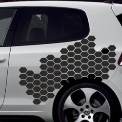 Aufkleber SET Auto Car Tattoo Style Seiten Tribal Dekor Pferd Gecko Power Blumen Ranke Fee Hexe Blumen Blüten Gecko Farbe Decal