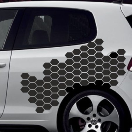 Aufkleber SET Auto Car Tattoo Style Seiten Tribal Dekor Pferd Gecko Power Blumen Ranke Fee Hexe Blumen Blüten Gecko Farbe Decal