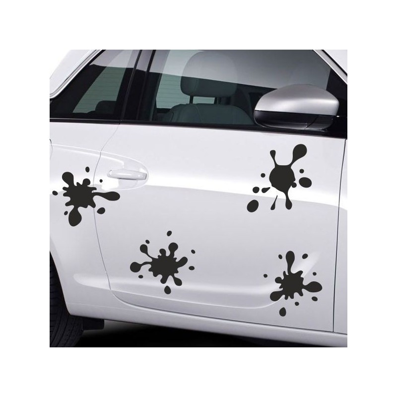 Aufkleber SET Auto Car Tattoo Style Seiten Tribal Dekor Pferd Gecko Power Blumen Ranke Fee Hexe Blumen Blüten Gecko Farbe Decal